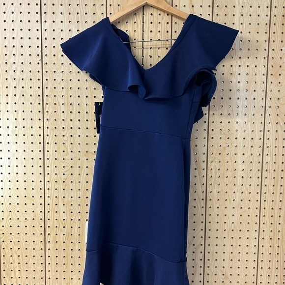 Lulu’s Blue Ruffled Mini Dress - Picture 2 of 4